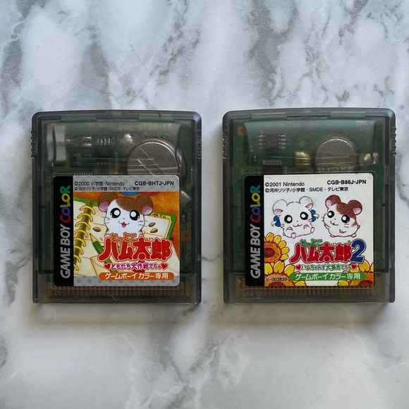 Nintendo Other - Tottoko Hamtaro Tomodachi Daisakusen 1& 2 (Nintendo Gameboy Color Japanese)